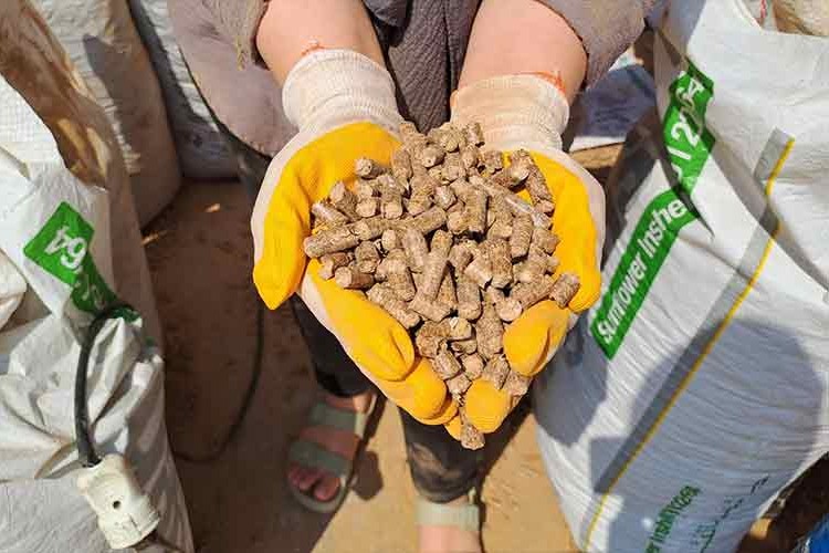 Kömüre alternatif pelet üretiliyor