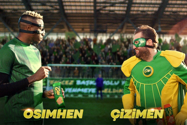 Çizimen ve Osimhen aynı reklamda buluştu