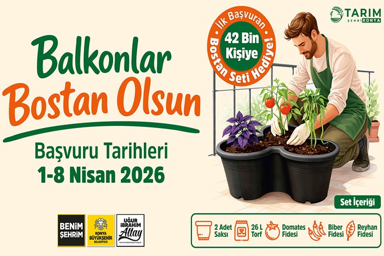 "42 bin kişiye sebze yetiştirme seti hediye edeceğiz"