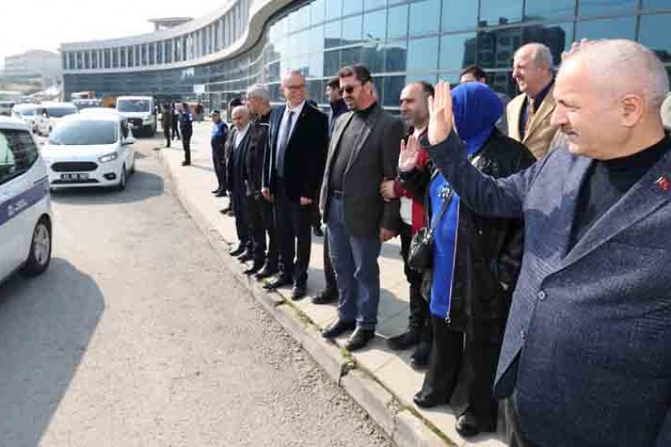 RAMAZAN ERZAK KONVOYU DUALARLA UĞURLANDI