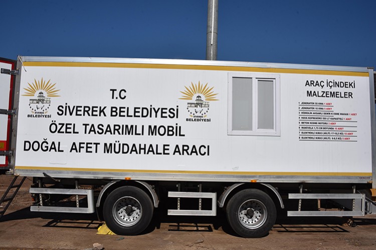 Siverek Belediyesi, Türkiye'de ilk "doğal afet müdahale aracı"nı filosuna kattı