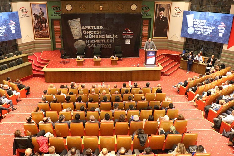 Afetler Öncesi Mühendislik Hizmetleri Çalıştayı ATO'da yapıldı