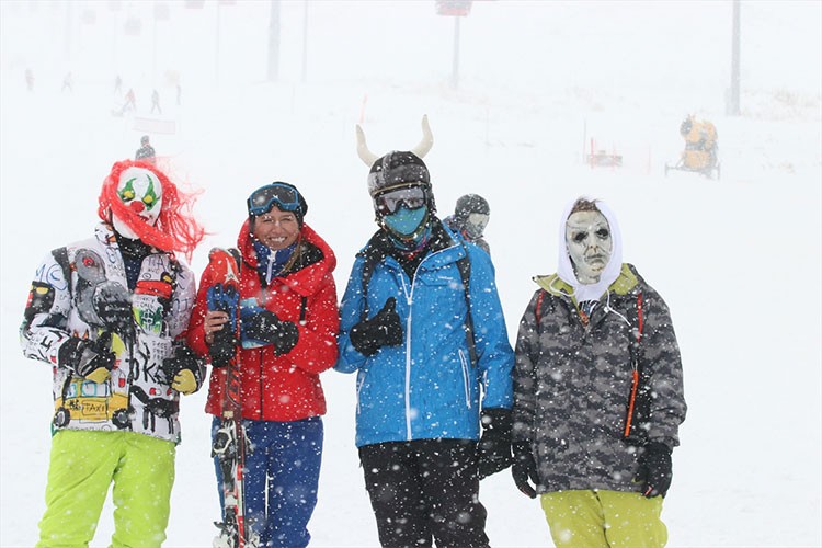 Erciyes'te kayağın keyfi