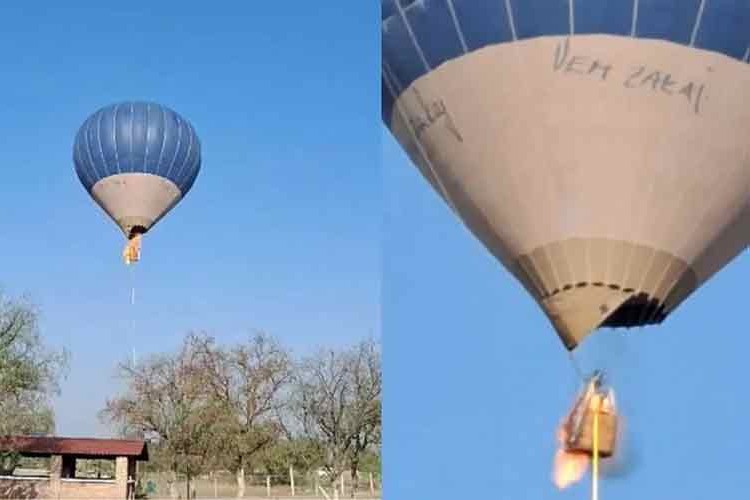 Meksika'da sıcak hava balonunda yangın çıktı 2 kişi öldü