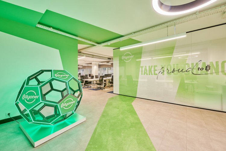 Bilyoner'in yeni nesil ofisi, yaratıcılığı ve iş birliğini teşvik ediyor