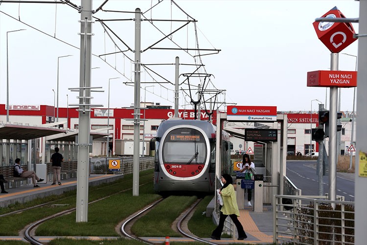 Kayseri'de tramvaylar rüzgar enerjisiyle yol almaya başladı