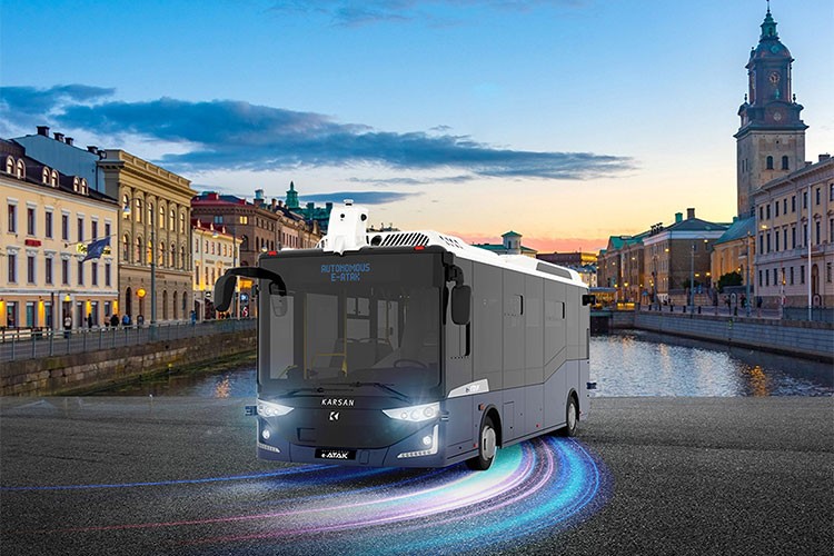 İsveç'in İlk Sürücüsüz Otobüsü Karsan Otonom e-ATAK Olacak