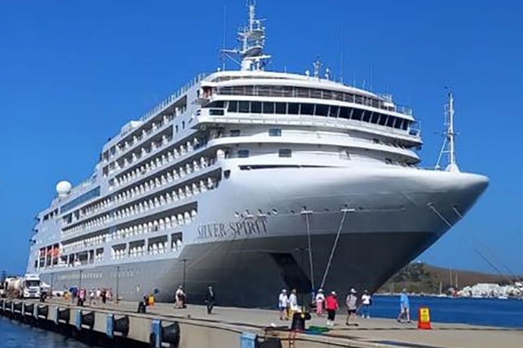 Lüks yolcu gemisi "Silver Spirit" ile Bodrum'a 564 turist geldi