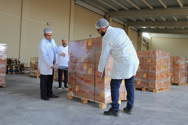 Vanlı arıcı Dubai'ye 16,5 ton petek bal gönderdi