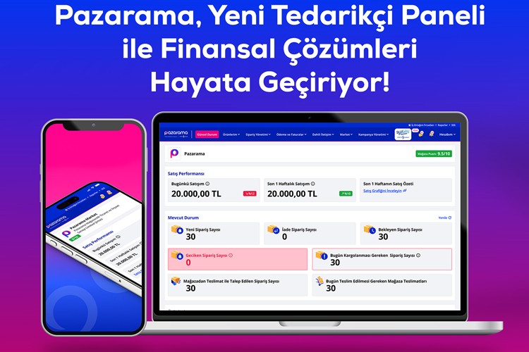 Pazarama yeni tedarikçi paneli ile finansal çözümleri hayata geçiriyor