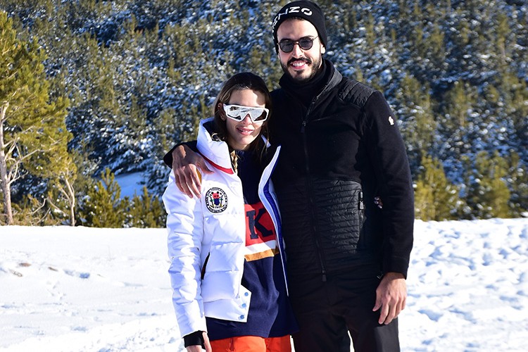 Ünlü isimlerin kayak keyfi