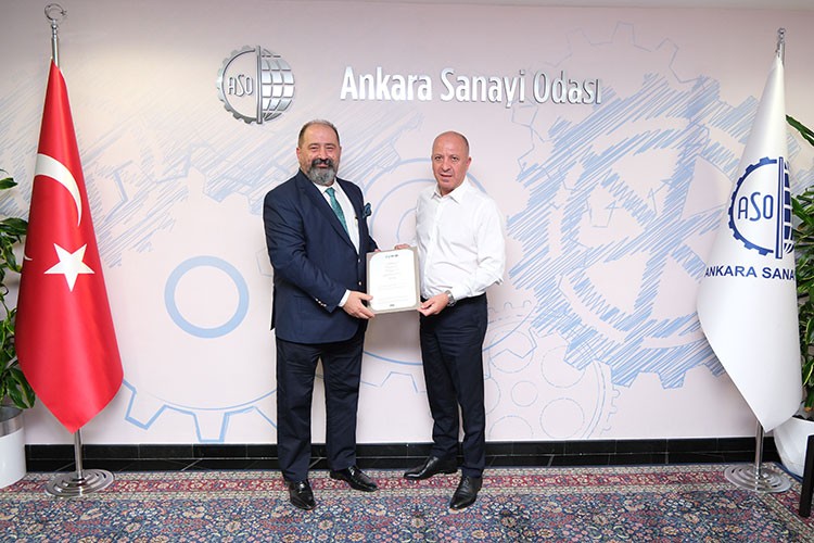 ASO'ya Yeşil Enerji sertifikası