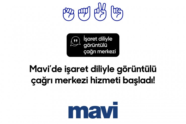 Mavi'de işaret diliyle görüntülü çağrı merkezi hizmeti başladı
