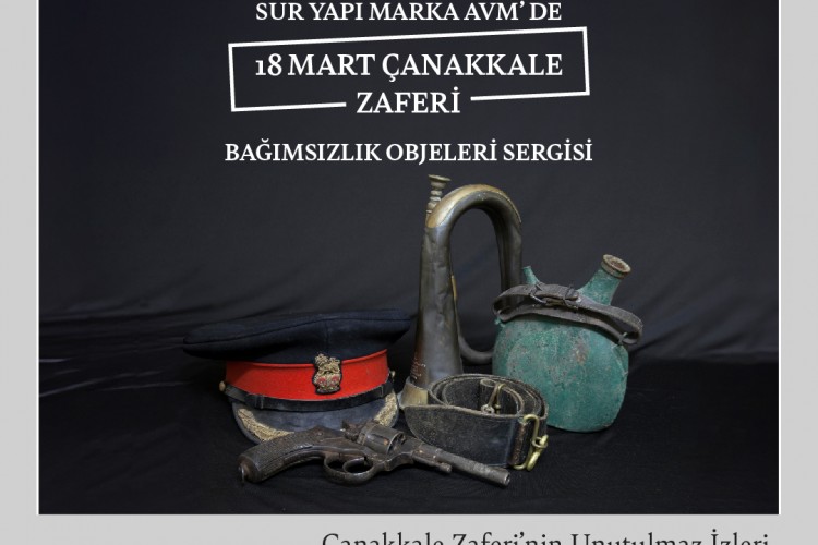 Çanakkale Destanı'nın 109'uncu yıldönümünde Sur Yapı Marka AVM'den anlamlı sergi