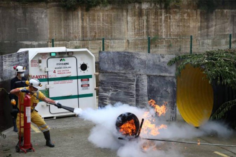 Çayeli'de 43 kişiyle tatbikat yapıldı