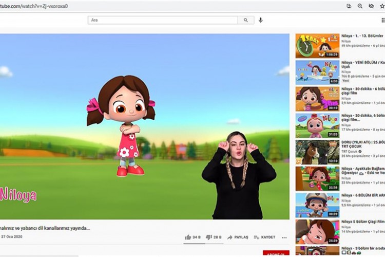 Niloya yedi farklı dilde çocuklarla buluşuyor