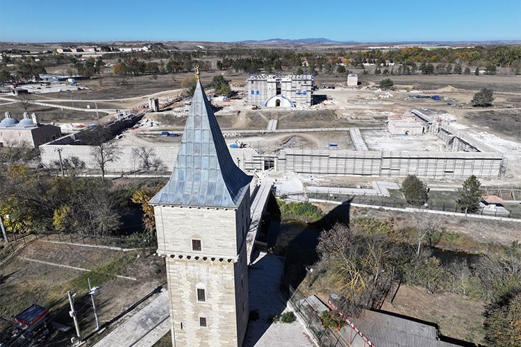 Edirne Saray surlarının onarımında sona gelindi