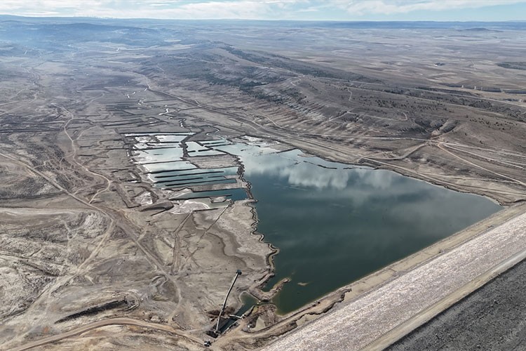 Karaman'da İbrala Barajı'nda kuraklığın etkisi görülüyor