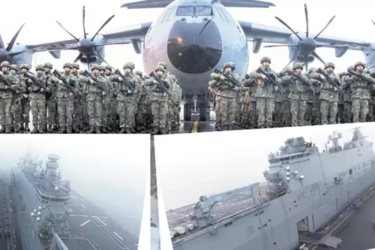 TSK Almanya'daki tatbikatta sahaya indi