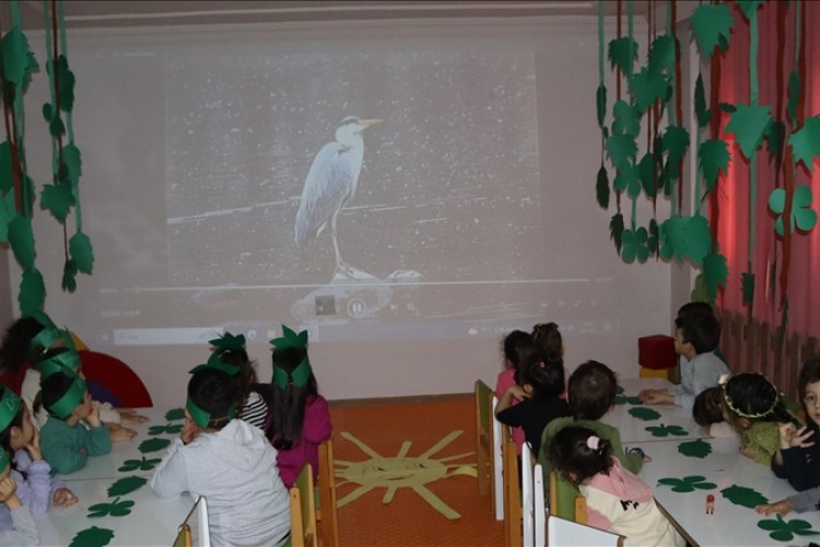 Kreş öğrencilerine doğa koruma eğitimi