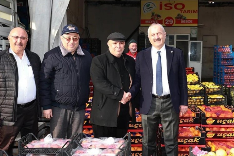 BAŞKAN BÜYÜKGÖZ HAL ESNAFINA KONUK OLDU