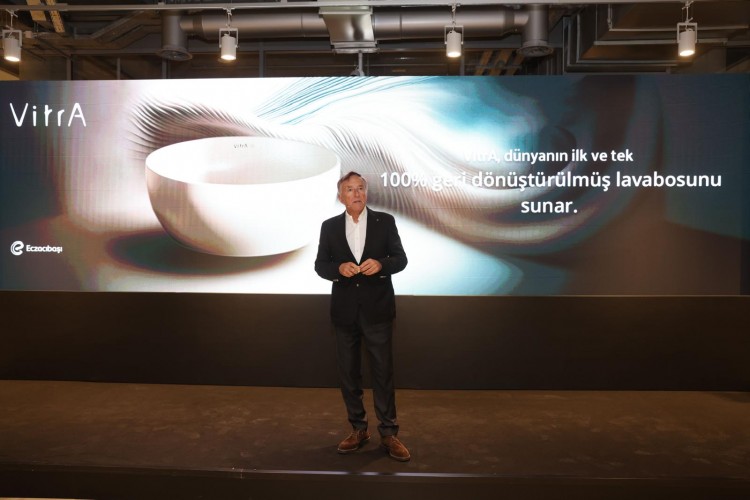 Geri dönüştürülmüş seramik lavabosu