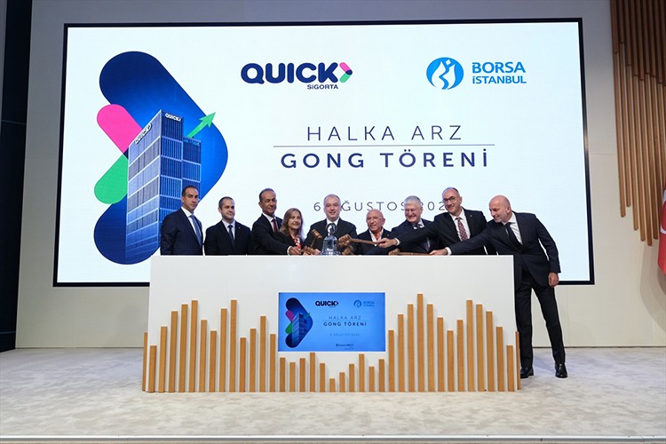 Borsa İstanbul'da gong Quick Sigorta için çaldı
