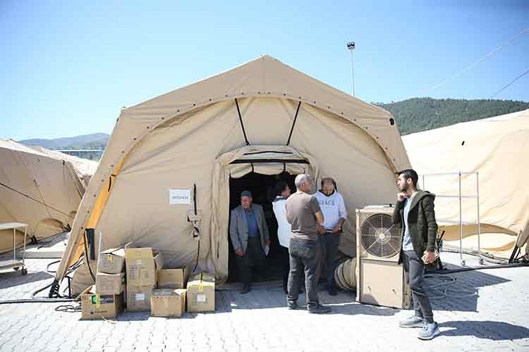 ABD'nin Hatay'da kurduğu sahra hastanesi depremzedelere hizmet veriyor