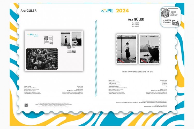 'ARA GÜLER' KONULU ANMA PULU VE İLK GÜN ZARFI TEDAVÜLE SUNULDU