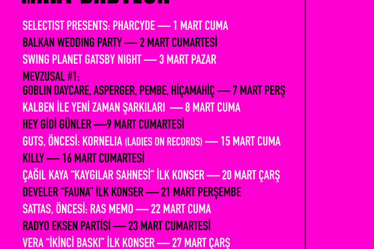 BABYLON'DA BU AY: MART 2024