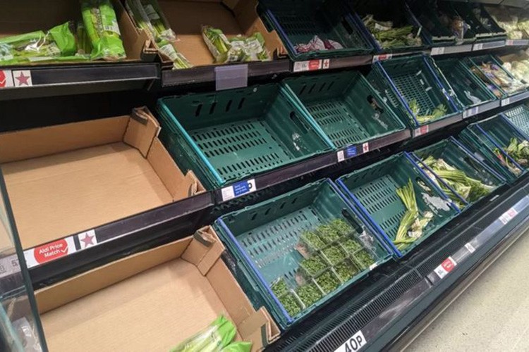 İngiltere'de sebze ve meyve satışında sınırlama