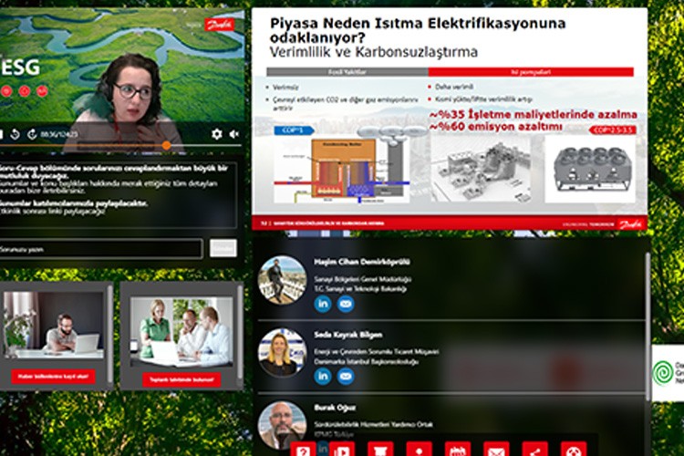 Danfoss, Yeşil Organize Sanayi Bölgelerini Karbondan Arındırma webinarı gerçekleştirdi