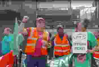 İngiltere'de Demiryolu Çalışanları Grevde